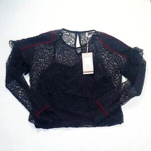 Trafaluc collection Zara Lace formal  Blouse Sz M